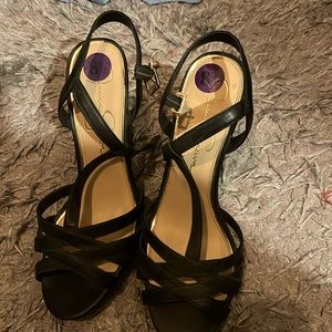 Jessica Simpson black dress sandals 8 1/2